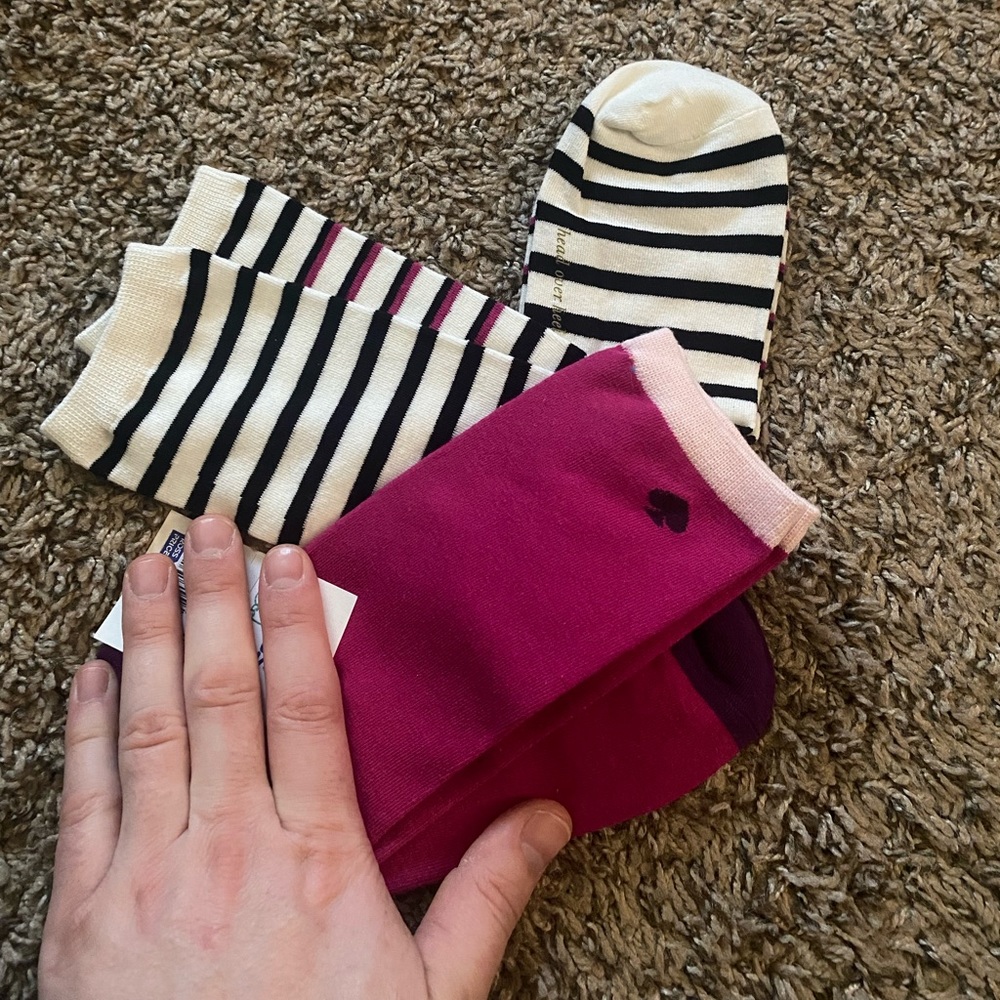 2 pairs of Kate Spade Socks